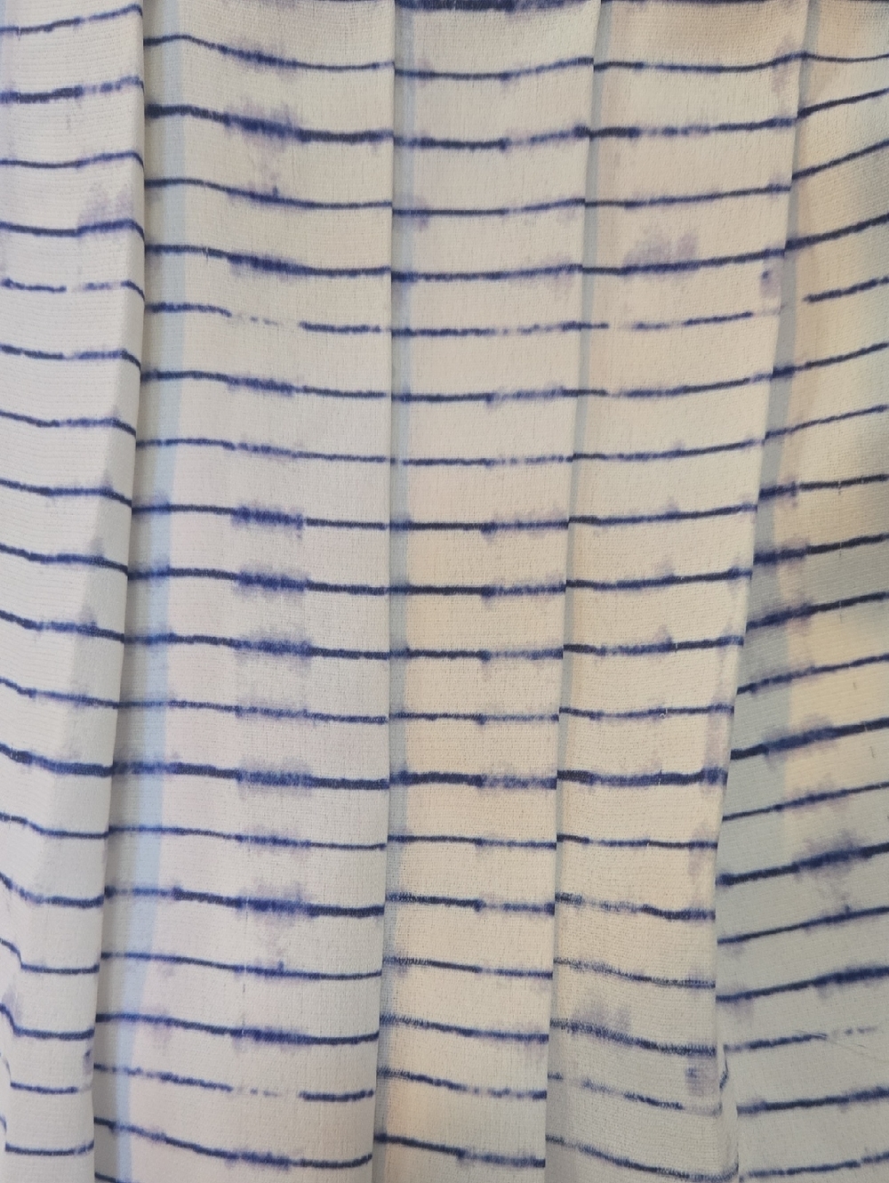Vince White/Blue Pleated Midi Skirt - Picture 3 of 6